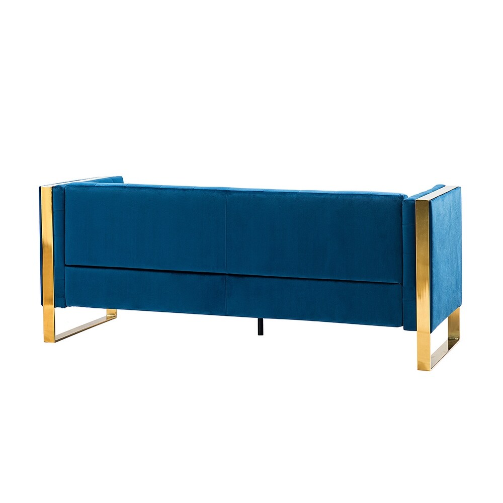 Emiliano Comfy 76" Tufted Sofa with Removable Seat