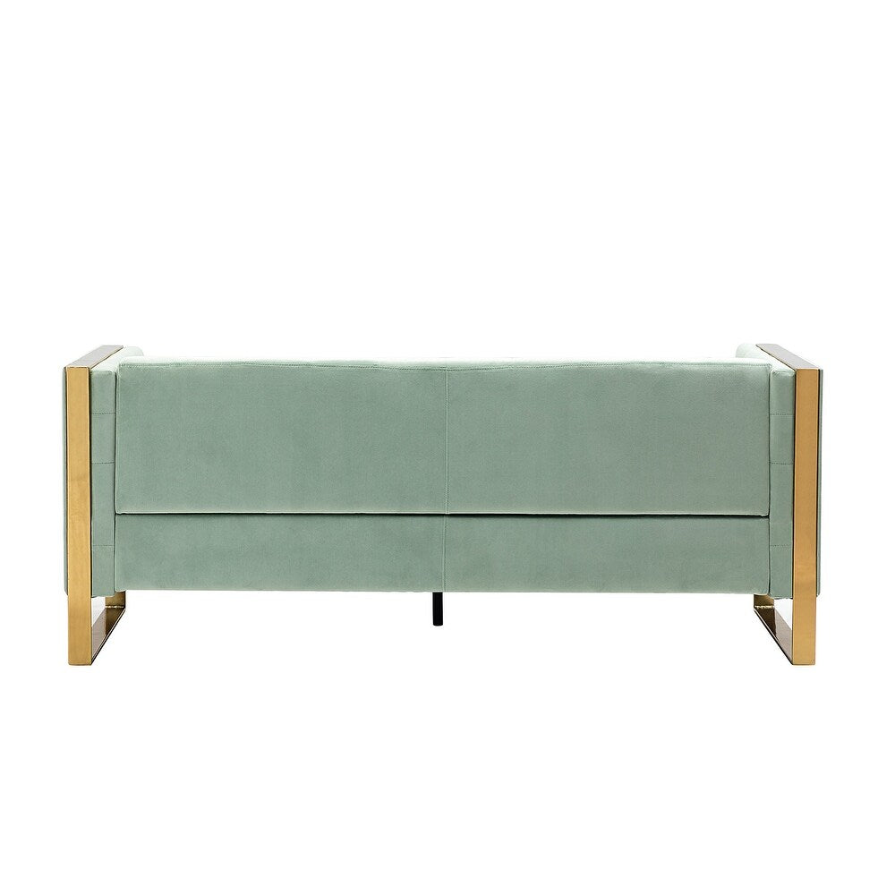 Emiliano Comfy 76" Tufted Sofa with Removable Seat