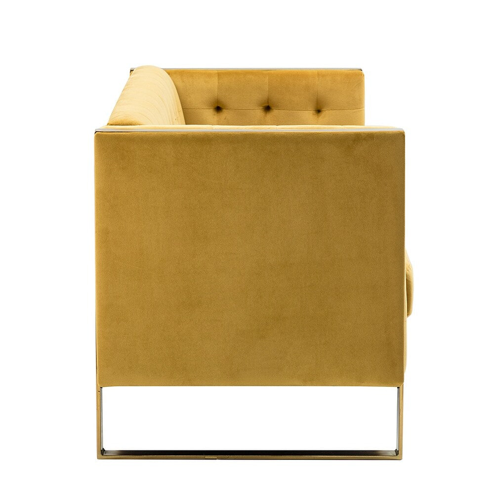 Emiliano Comfy 76" Tufted Sofa with Removable Seat