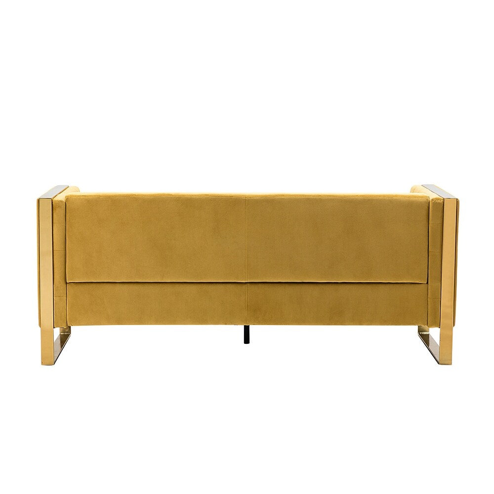 Emiliano Comfy 76" Tufted Sofa with Removable Seat