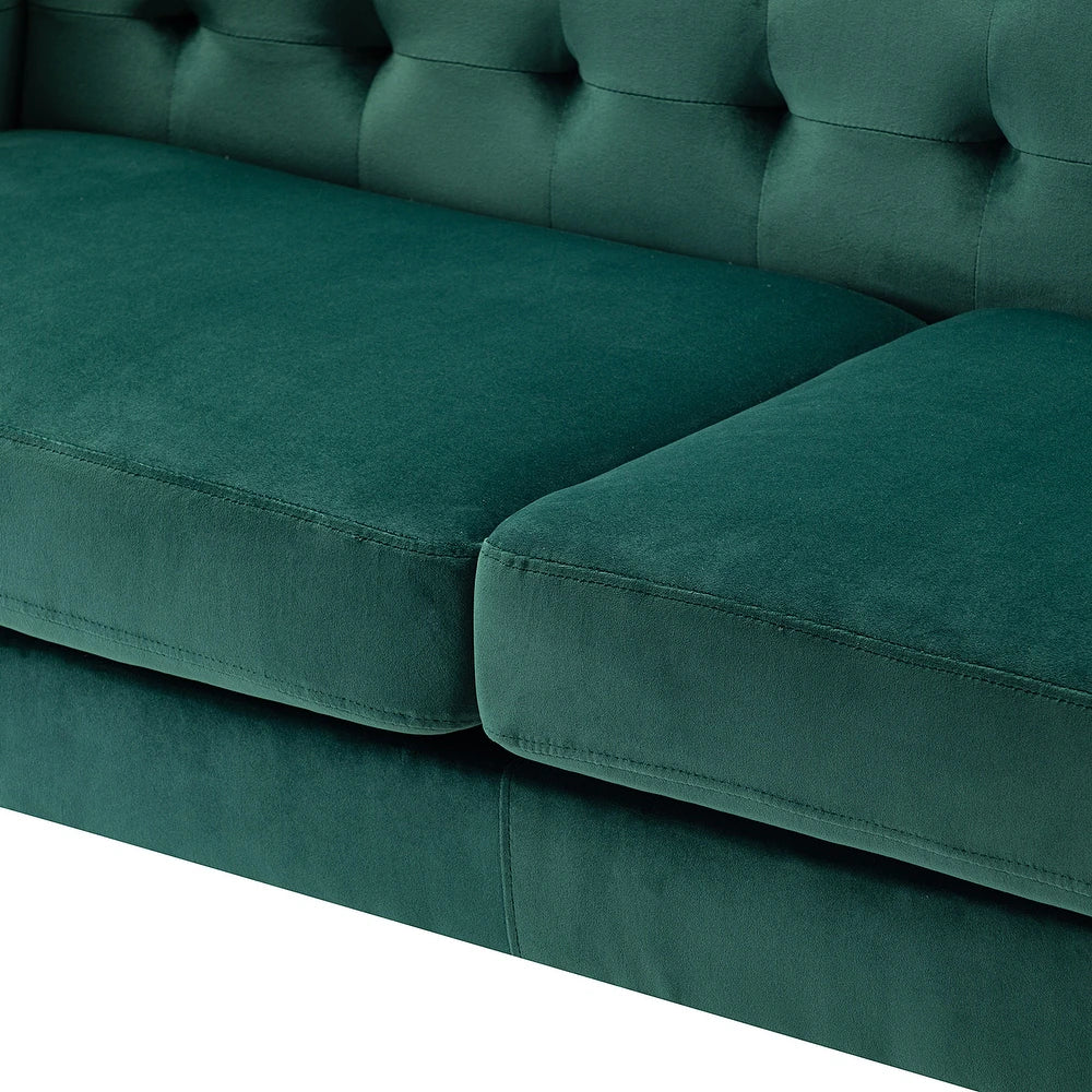 Emiliano Comfy 76" Tufted Sofa with Removable Seat