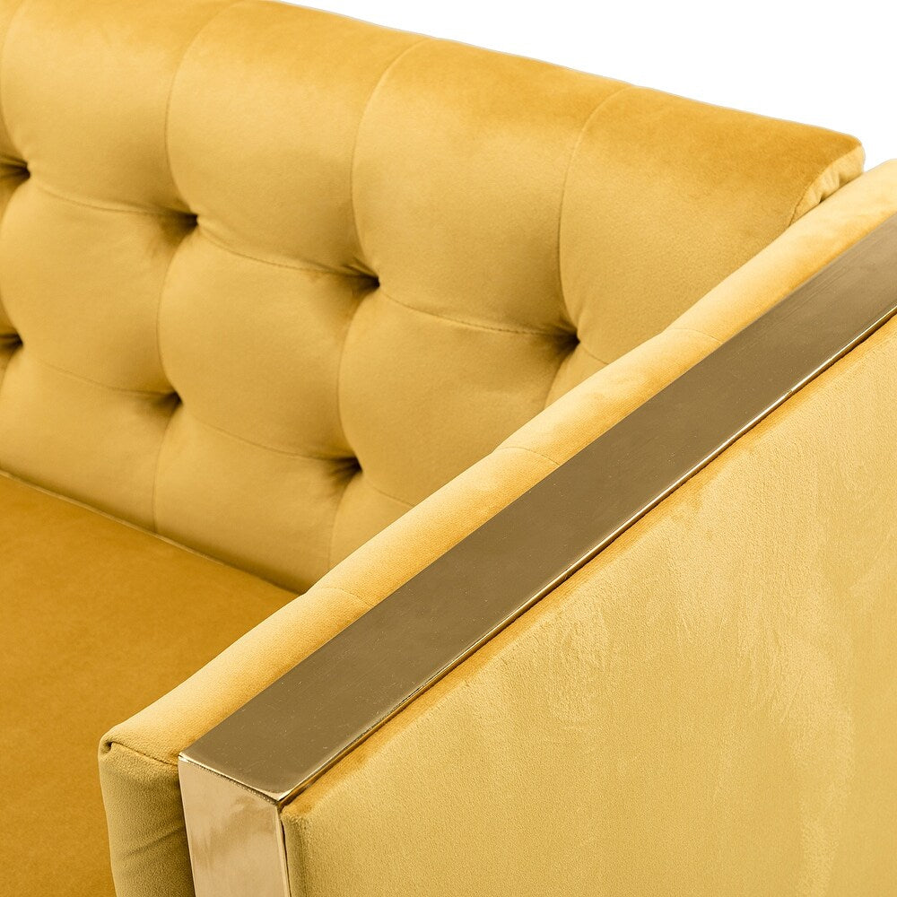 Emiliano Comfy 76" Tufted Sofa with Removable Seat