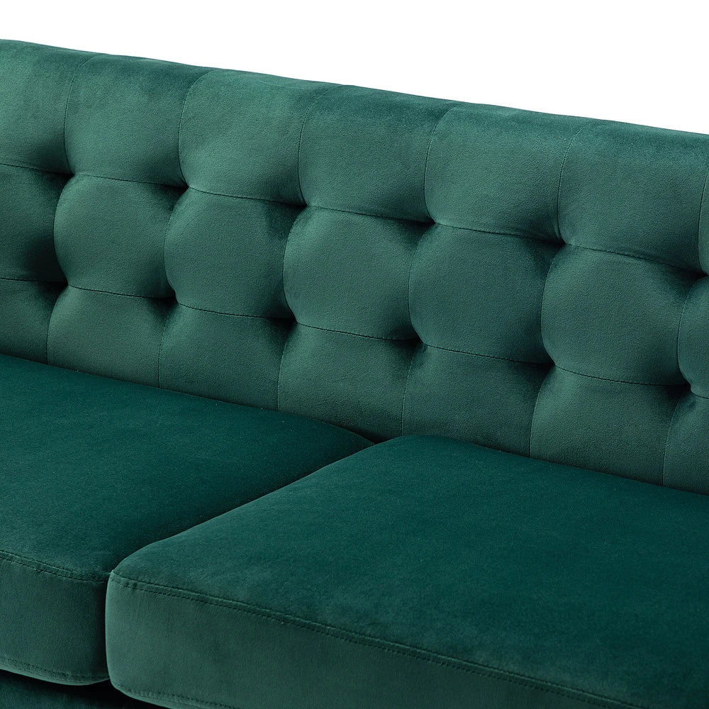Emiliano Comfy 76" Tufted Sofa with Removable Seat