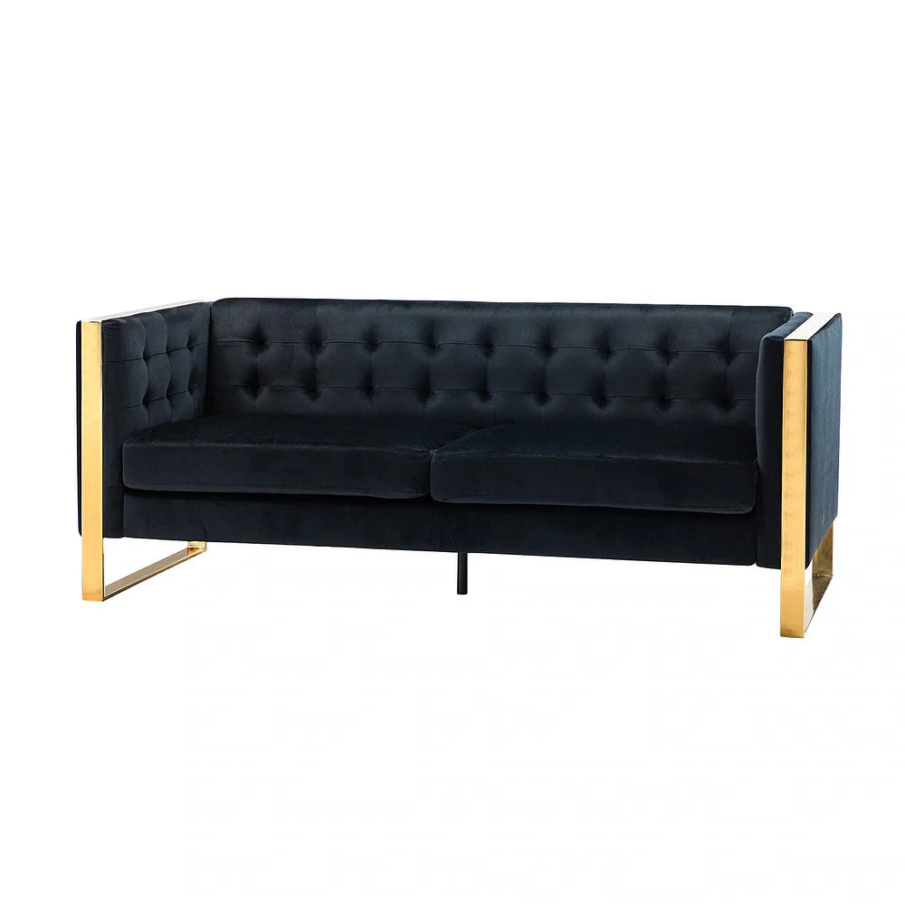 Emiliano Comfy 76" Tufted Sofa with Removable Seat
