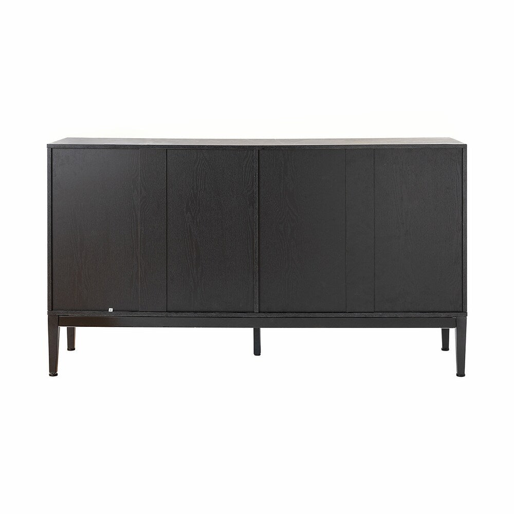 Emst Contemporary Sideboard Storage Cabinet with 4 Doors