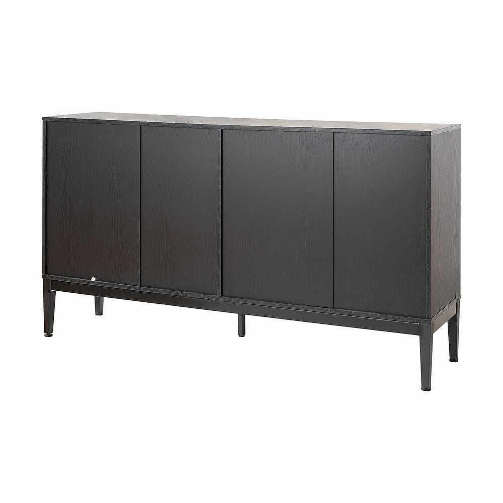 Emst Contemporary Sideboard Storage Cabinet with 4 Doors