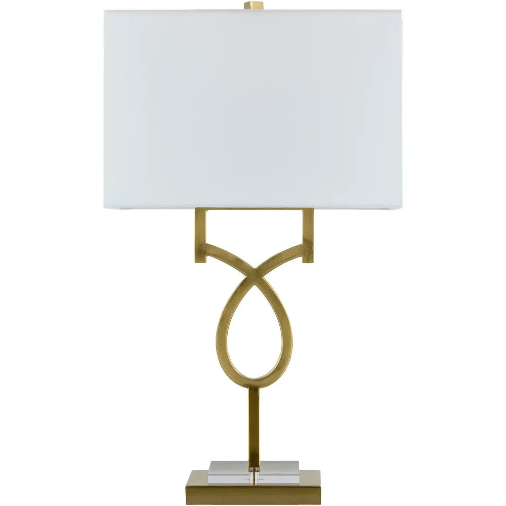 Escobon Gold Glam 27-inch Table Lamp - 27"H x 15"W x 9"D