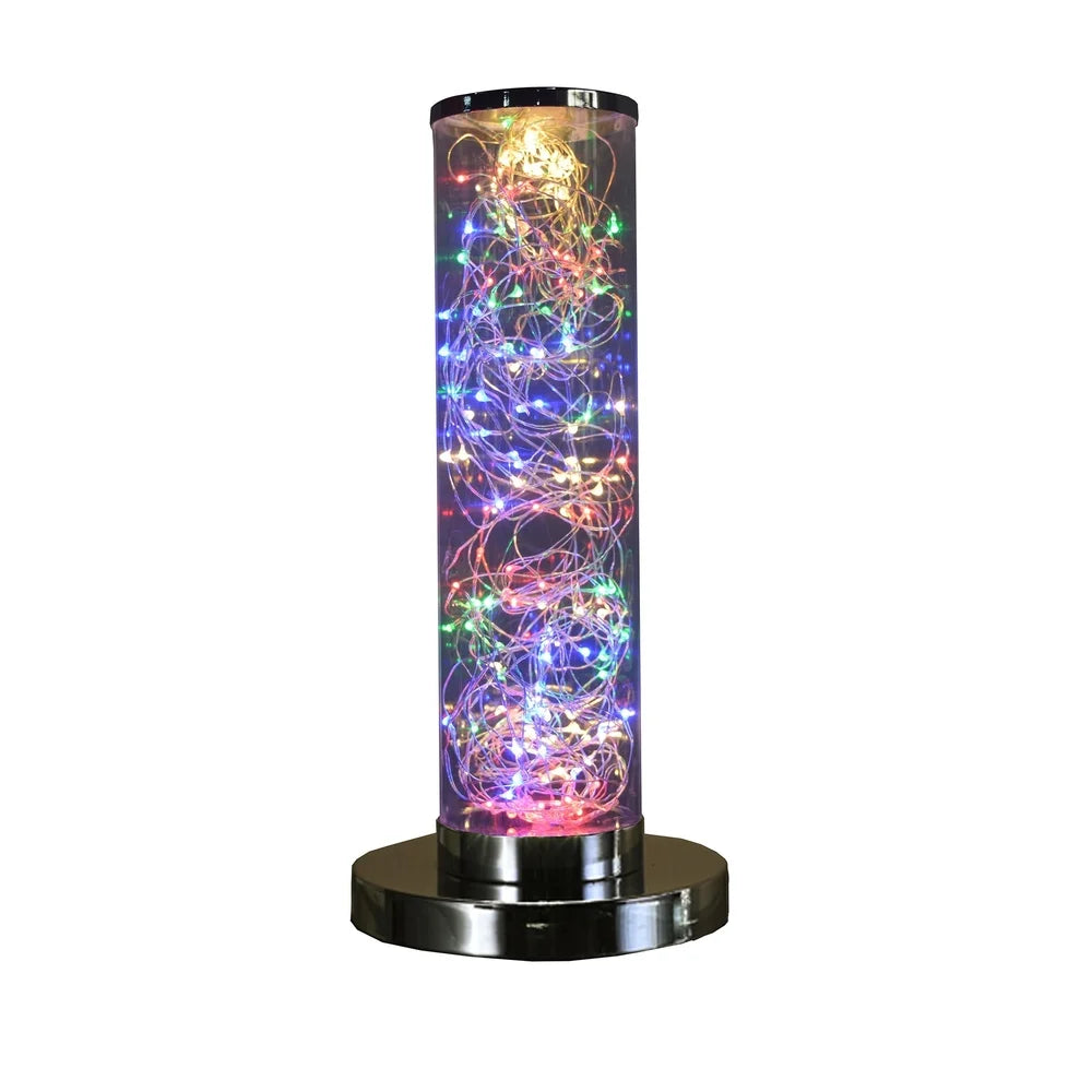 Exposed Multi-Colored Rope LED Namiri Column Table Lamp