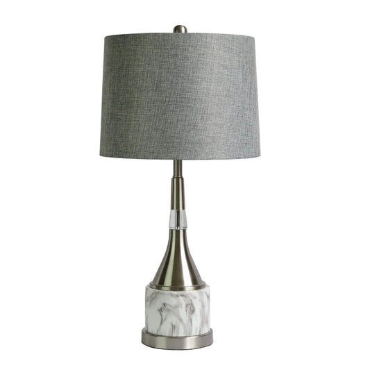 Fangio Lighting's 1564 26" Metal & Faux White Marble Table Lamp