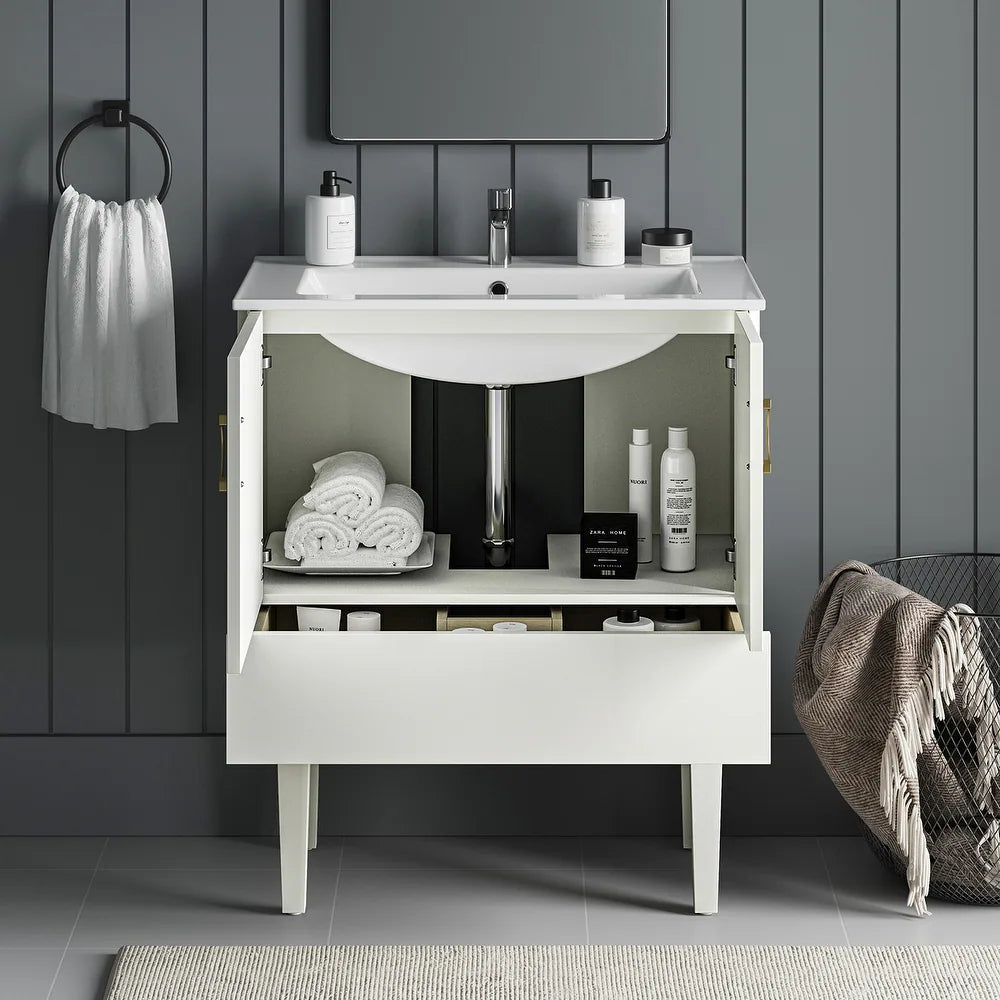 Rogelio Freestanding 30" Bathroom Vanity with Sink Combo