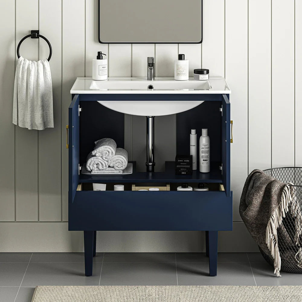 Rogelio Freestanding 30" Bathroom Vanity with Sink Combo