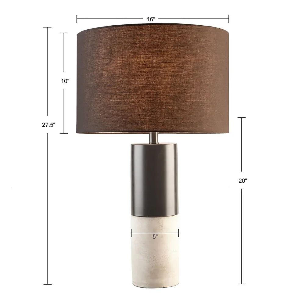 Hampton Hill Fulton Concrete Table Lamp