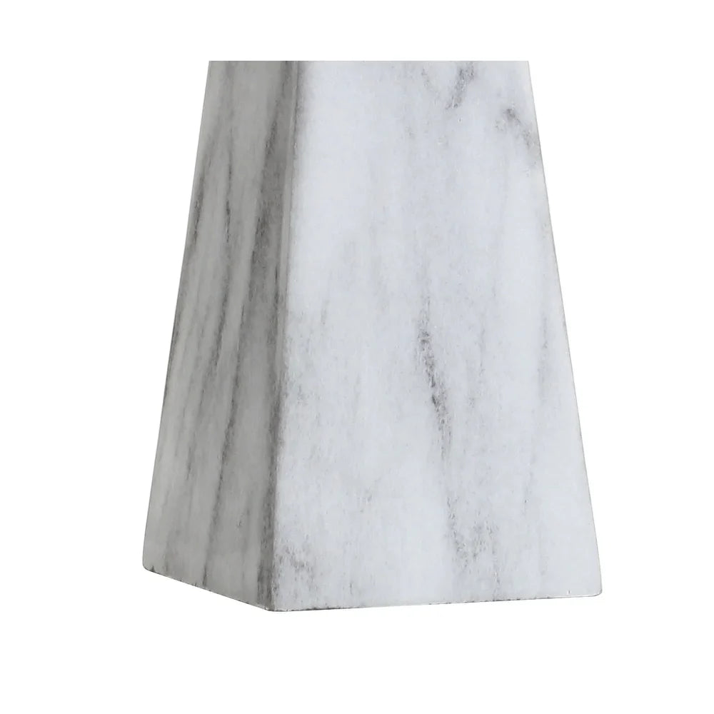 Gabrielle 20.5" Resin LED Table Lamp, White Marble Finish by JONATHAN Y - 20.50