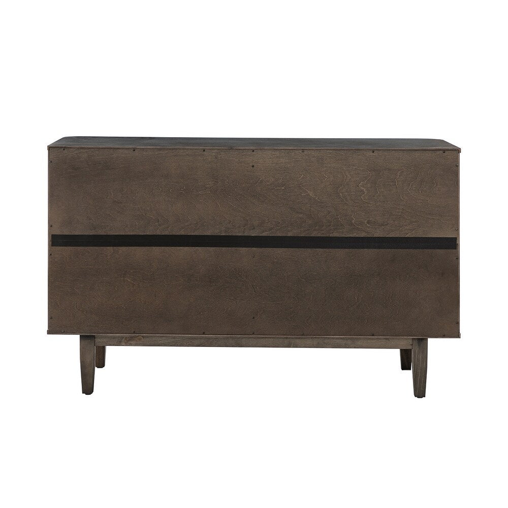 Gaspare Multifunctional Buffet Sideboard Cabinet with Rattan Design