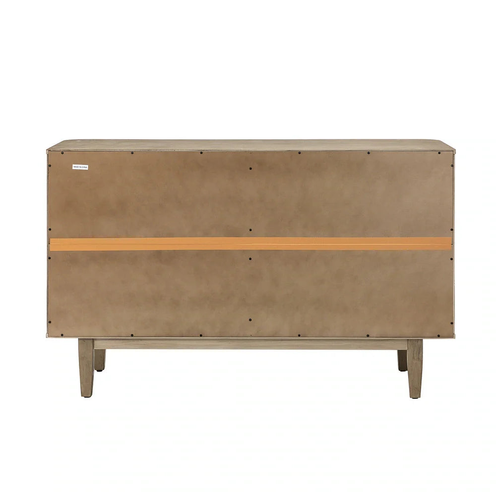 Gaspare Multifunctional Buffet Sideboard Cabinet with Rattan Design