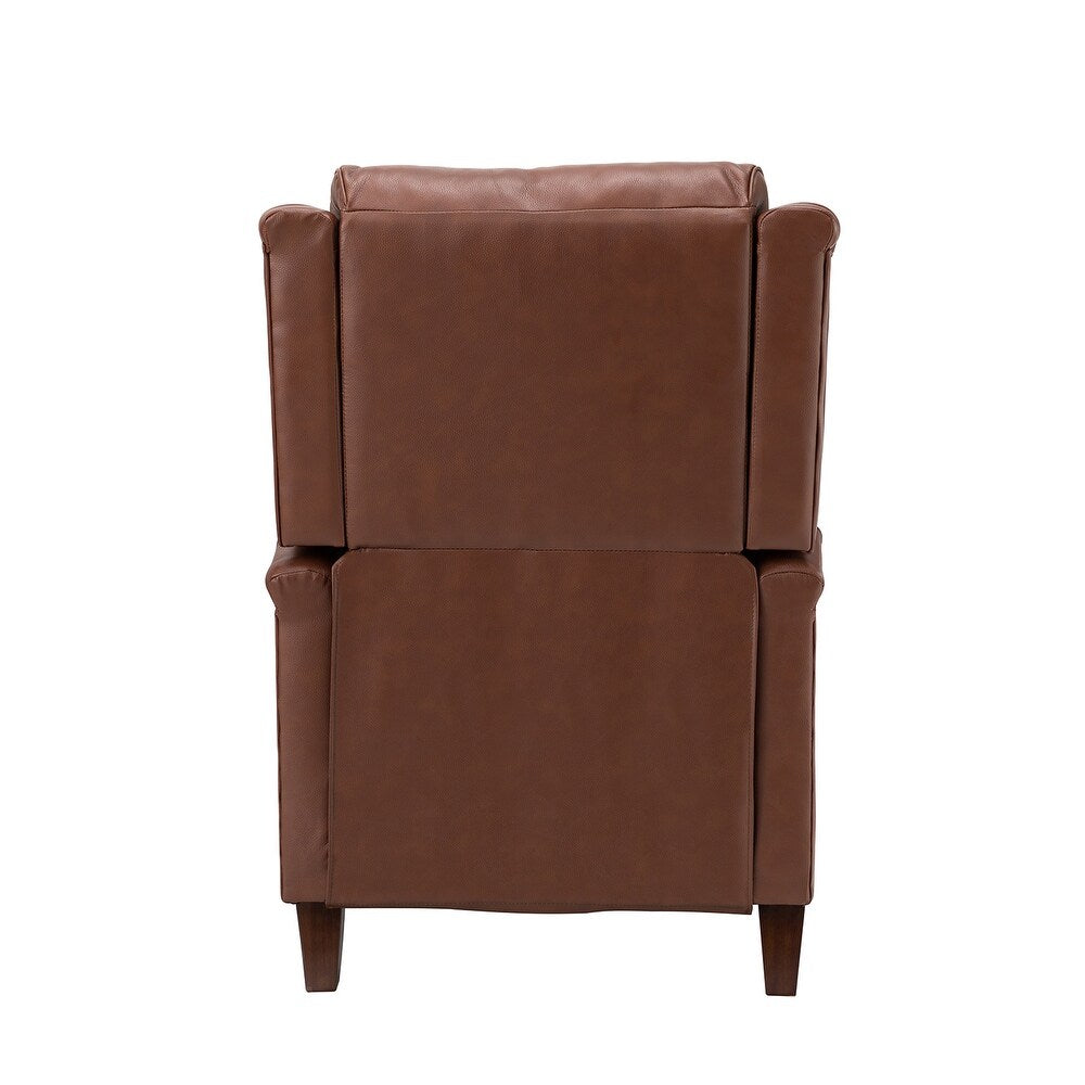 Gaston Genuine Leather Recliner with Nailhead Trims Set of 2