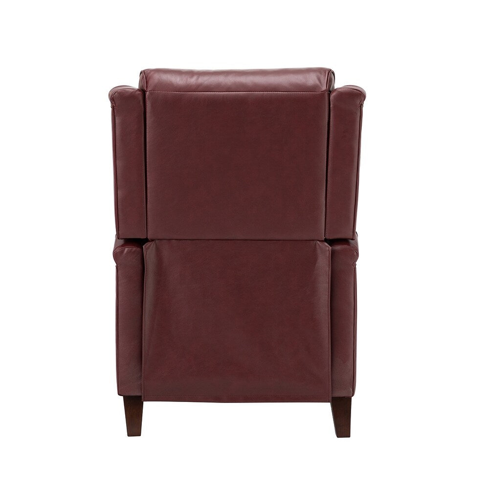 Gaston Genuine Leather Recliner with Nailhead Trims Set of 2