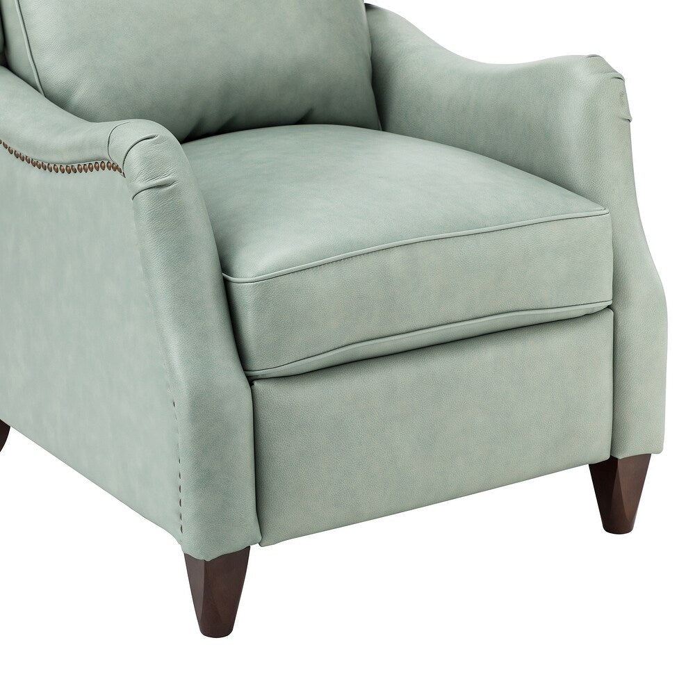 Gaston Genuine Leather Recliner with Nailhead Trims Set of 2