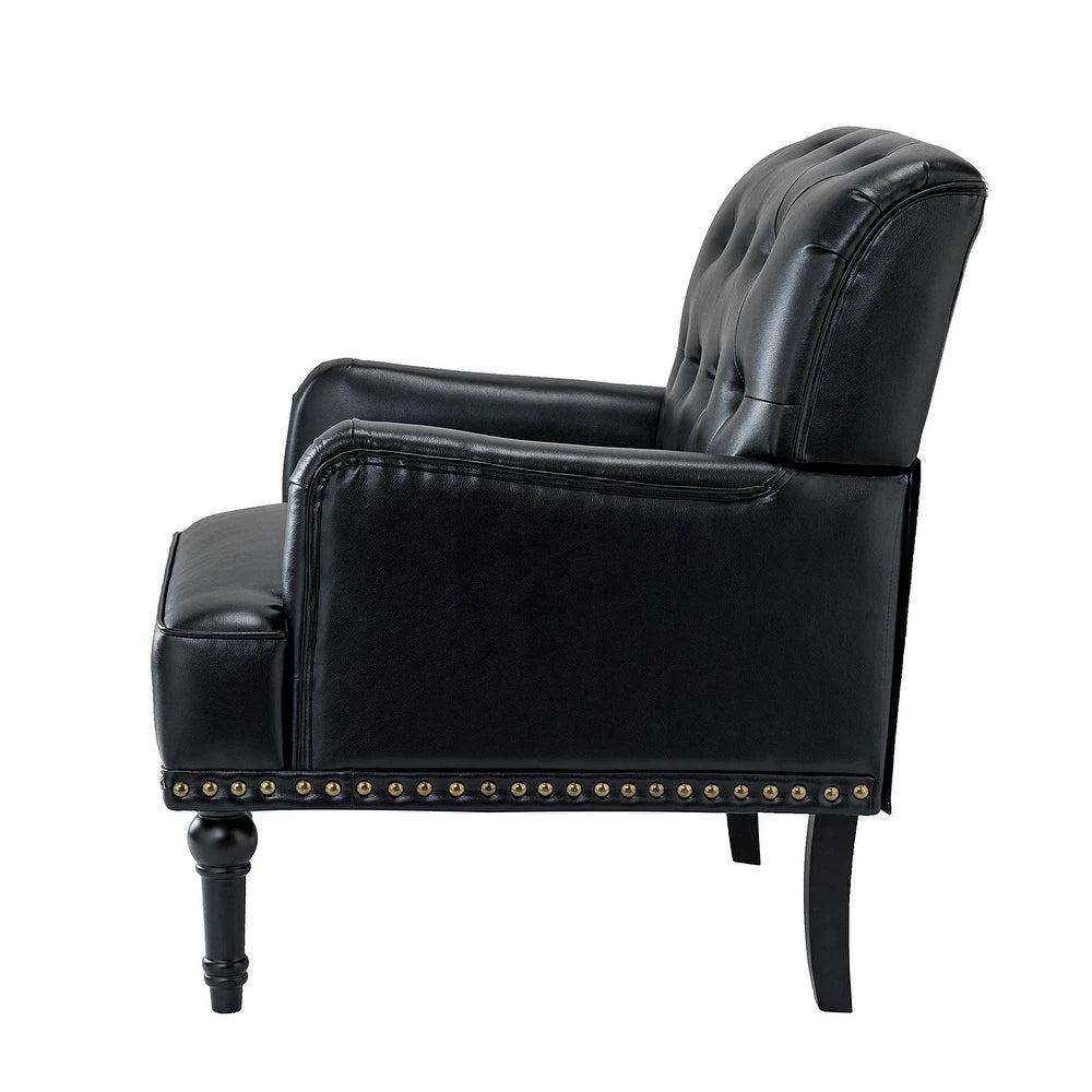 Clément 28" Wide Contemporary Upholstered Accent Barrel Chair with Black Base