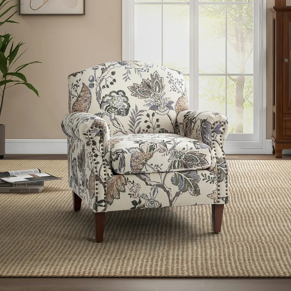 Giampiero Wooden Upholstery Armchair Built-in S-Spring