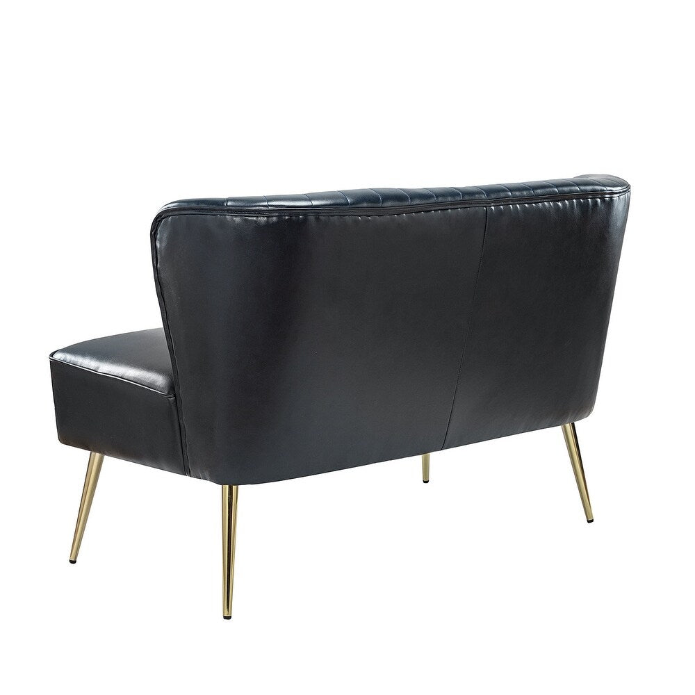 Delicia 47"in.Loveseat with Metal Legs