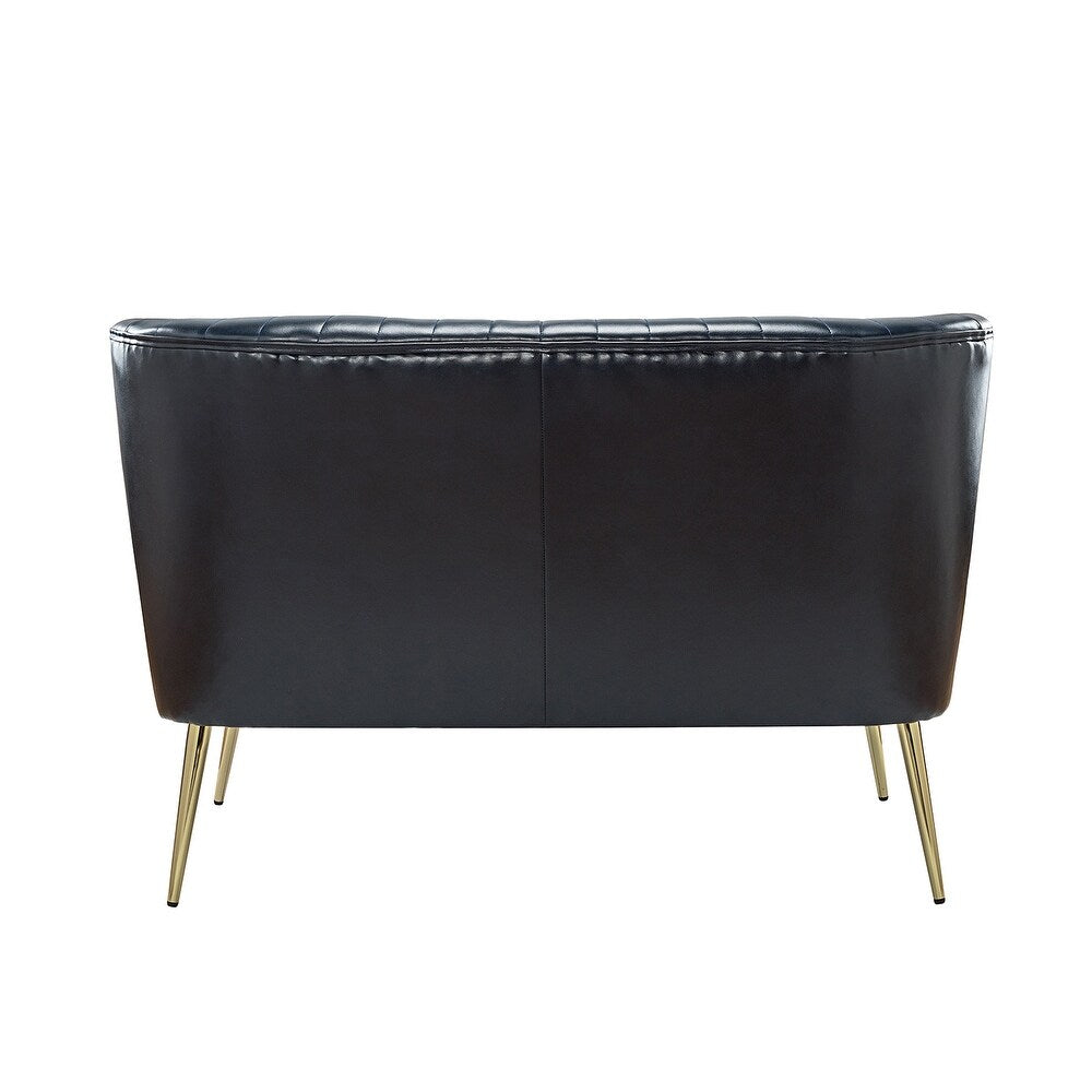 Delicia 47"in.Loveseat with Metal Legs