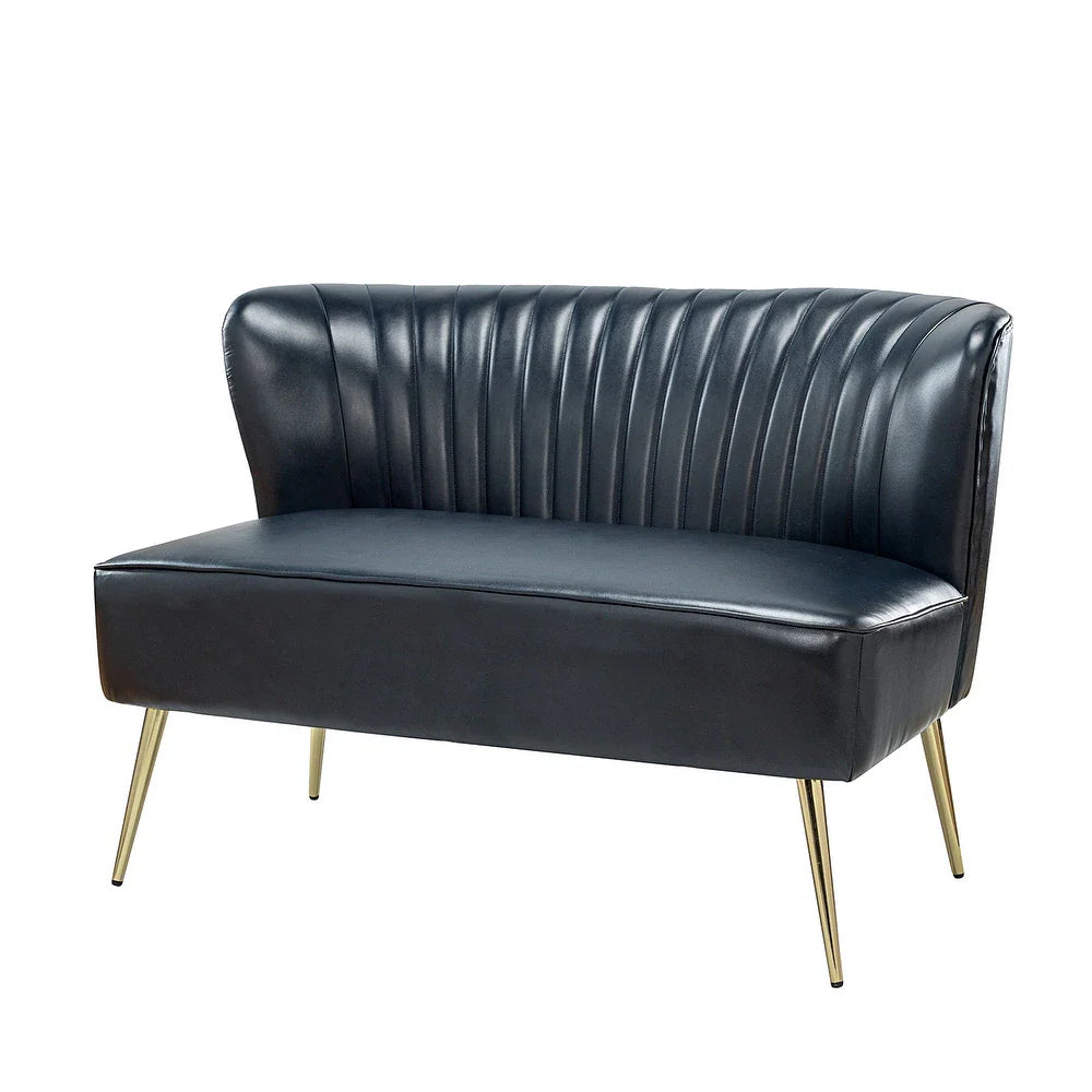 Delicia 47"in.Loveseat with Metal Legs