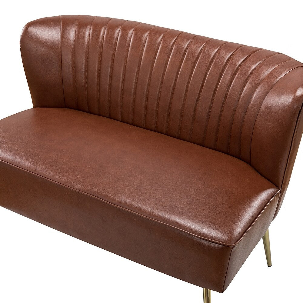 Delicia 47"in.Loveseat with Metal Legs