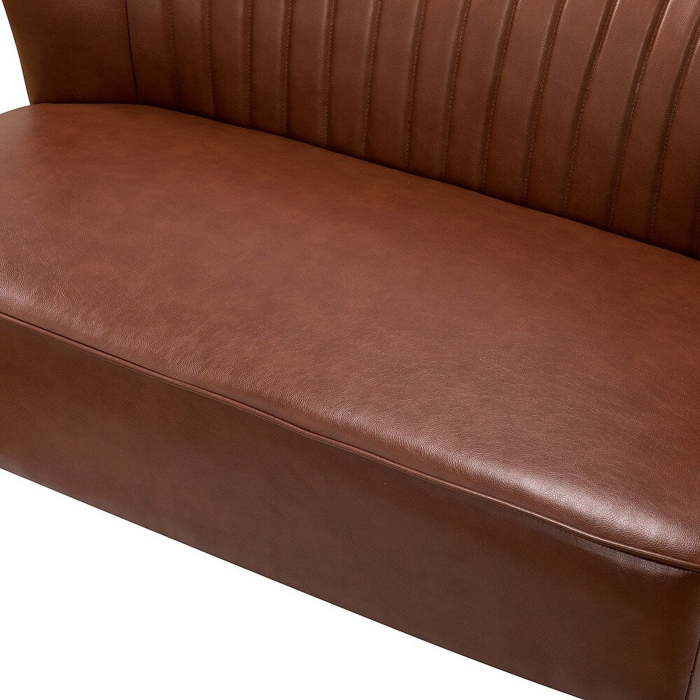 Delicia 47"in.Loveseat with Metal Legs