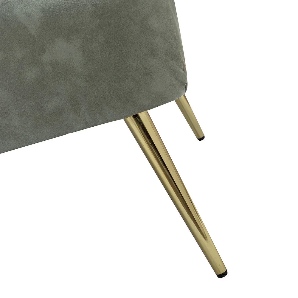 Delicia 47"in.Loveseat with Metal Legs