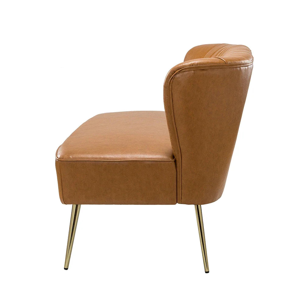 Delicia 47"in.Loveseat with Metal Legs