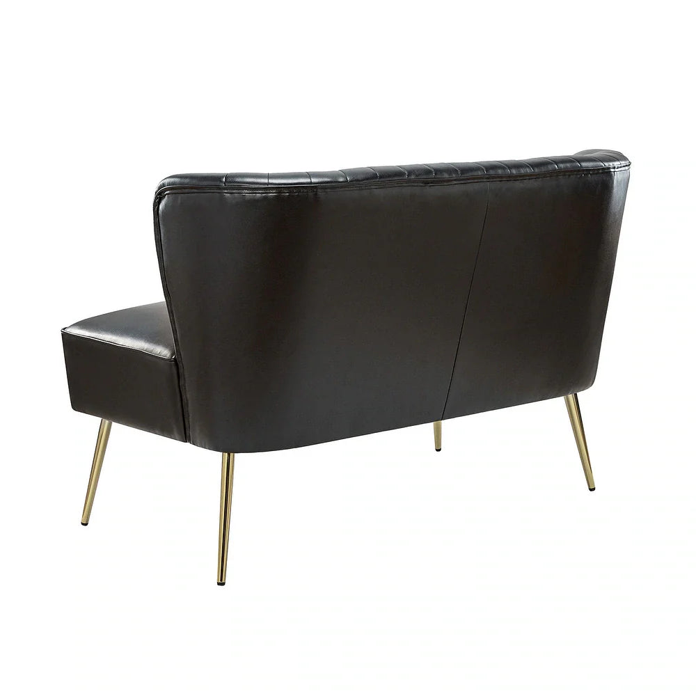 Delicia 47"in.Loveseat with Metal Legs