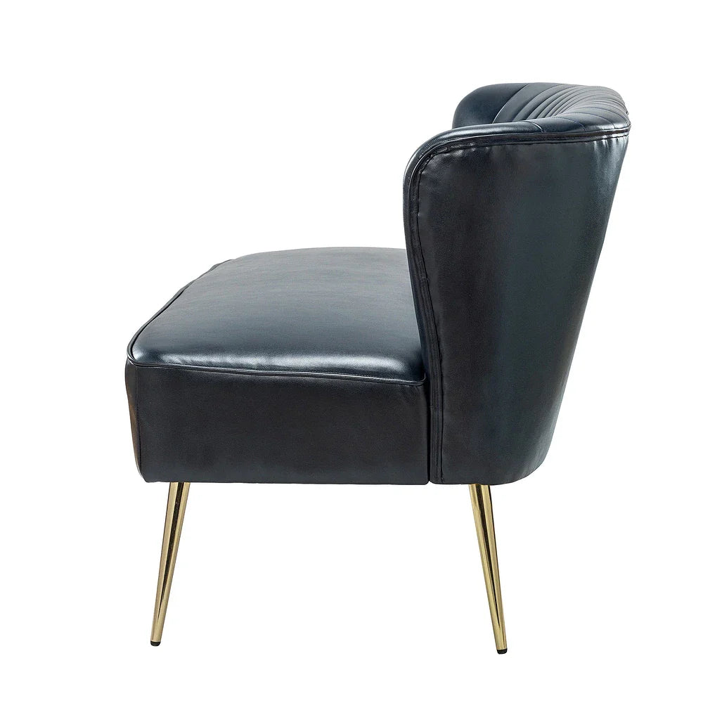Delicia 47"in.Loveseat with Metal Legs