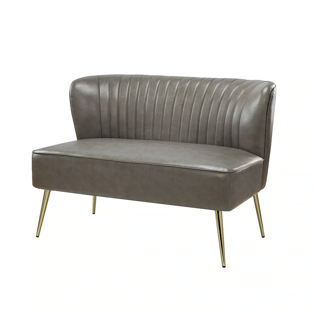 Delicia 47"in.Loveseat with Metal Legs