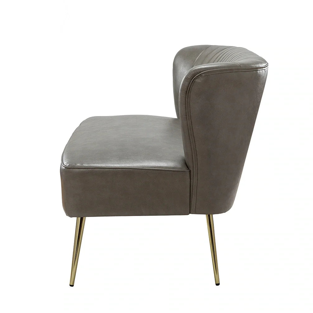Delicia 47"in.Loveseat with Metal Legs