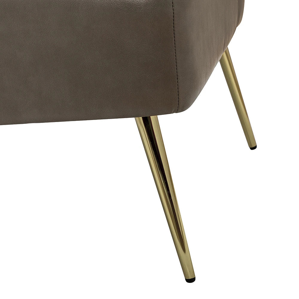Delicia 47"in.Loveseat with Metal Legs