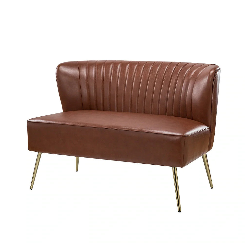 Delicia 47"in.Loveseat with Metal Legs