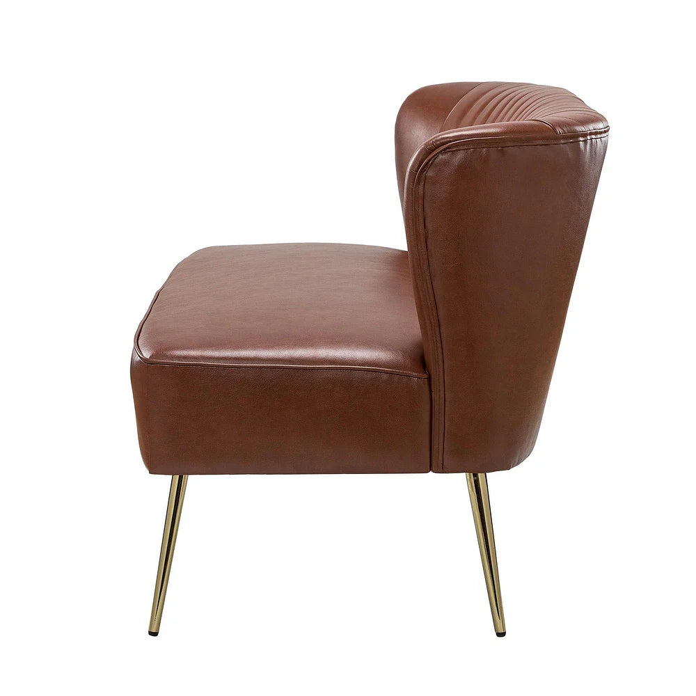 Delicia 47"in.Loveseat with Metal Legs