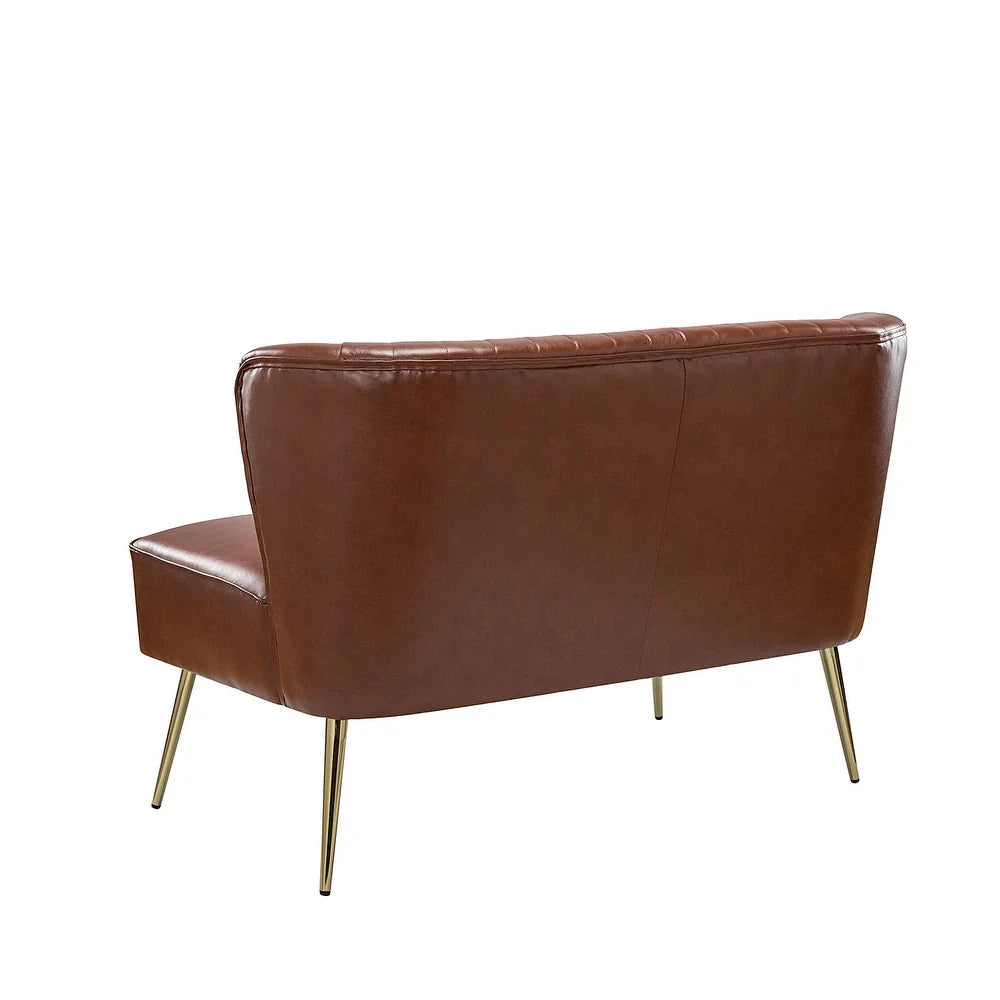 Delicia 47"in.Loveseat with Metal Legs