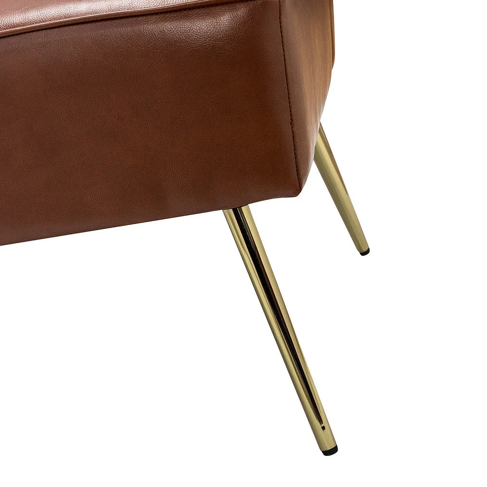 Delicia 47"in.Loveseat with Metal Legs