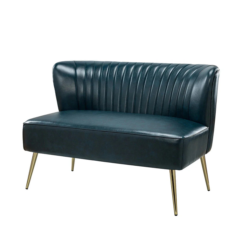 Delicia 47"in.Loveseat with Metal Legs