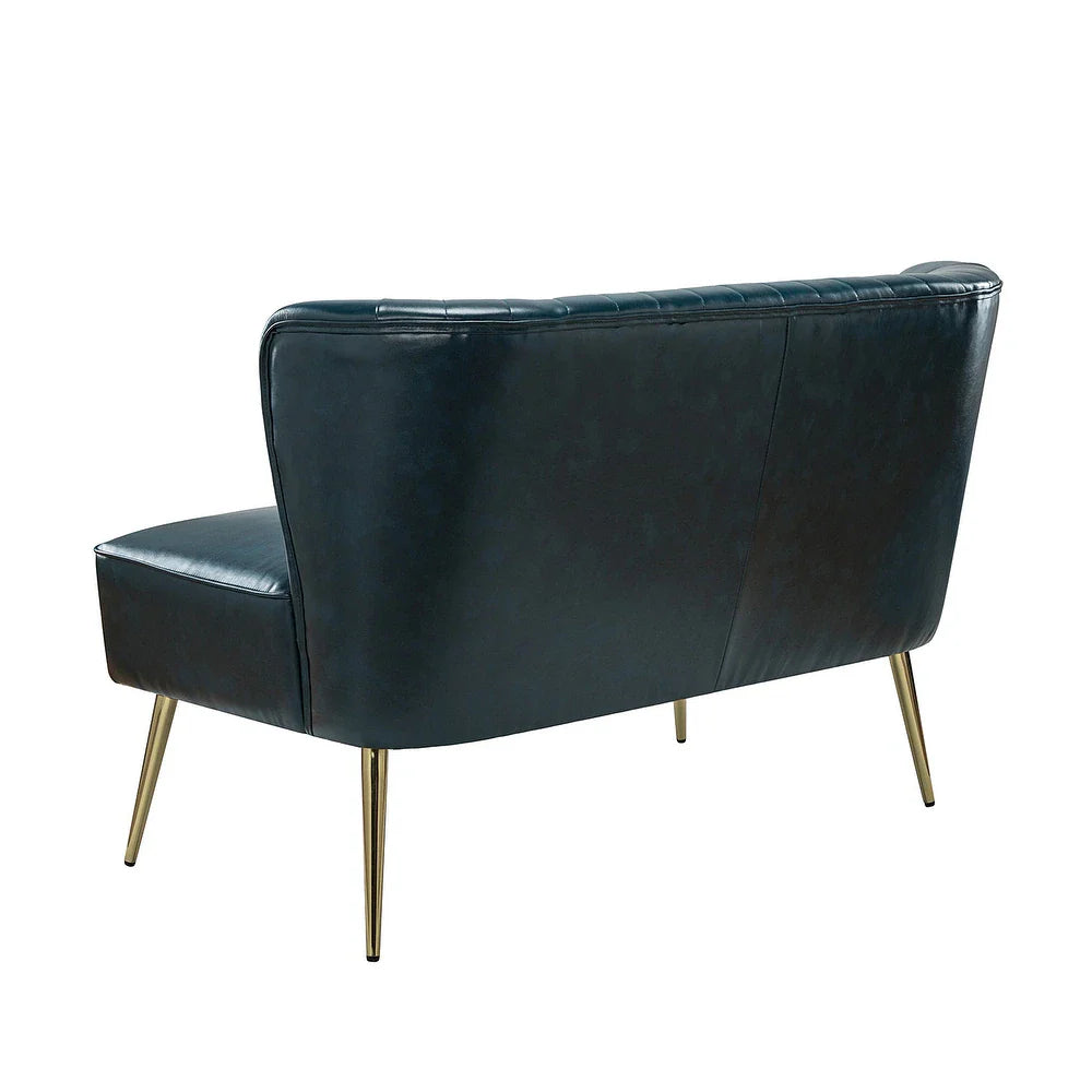 Delicia 47"in.Loveseat with Metal Legs