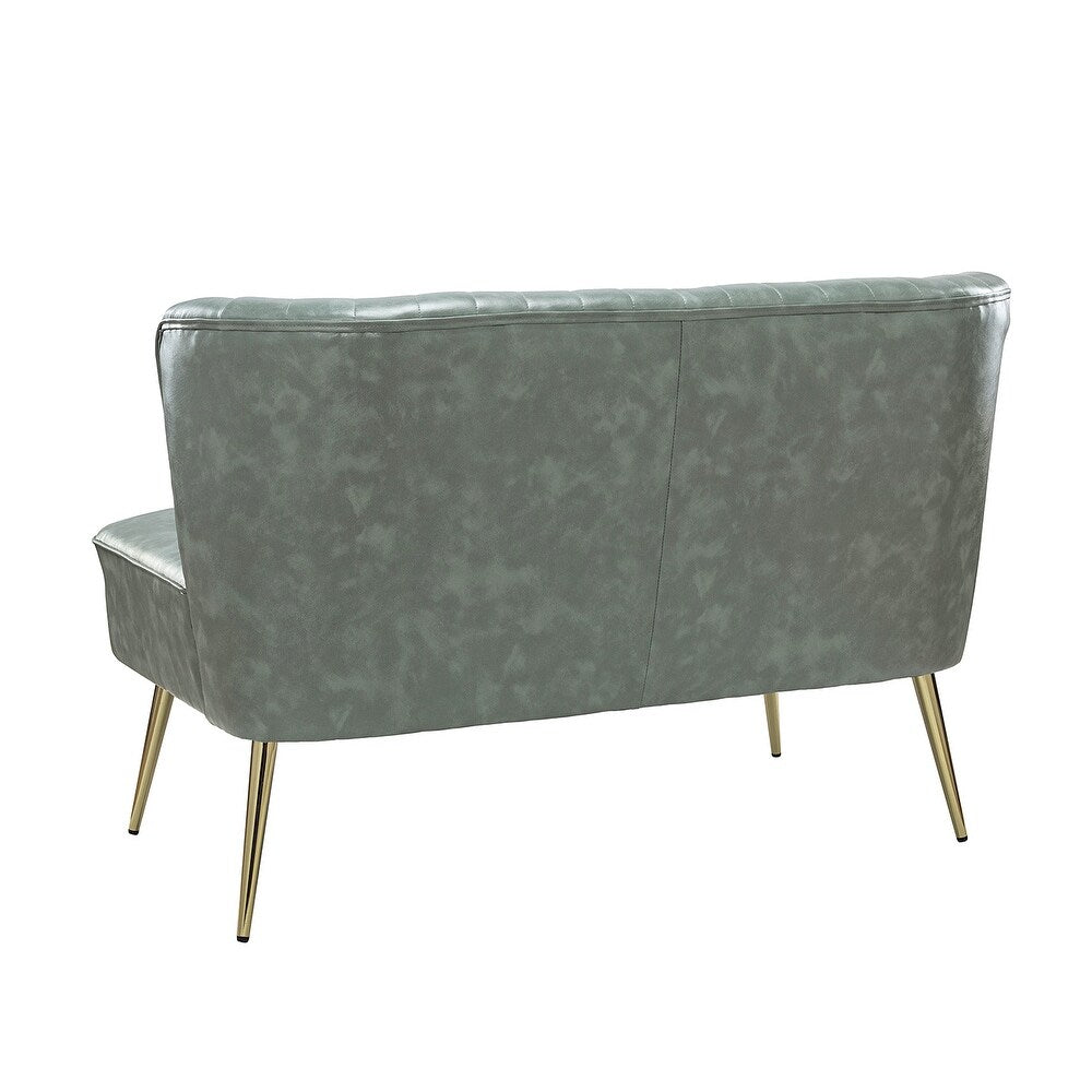 Delicia 47"in.Loveseat with Metal Legs