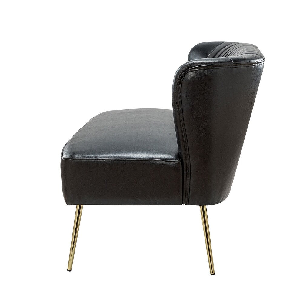 Delicia 47"in.Loveseat with Metal Legs