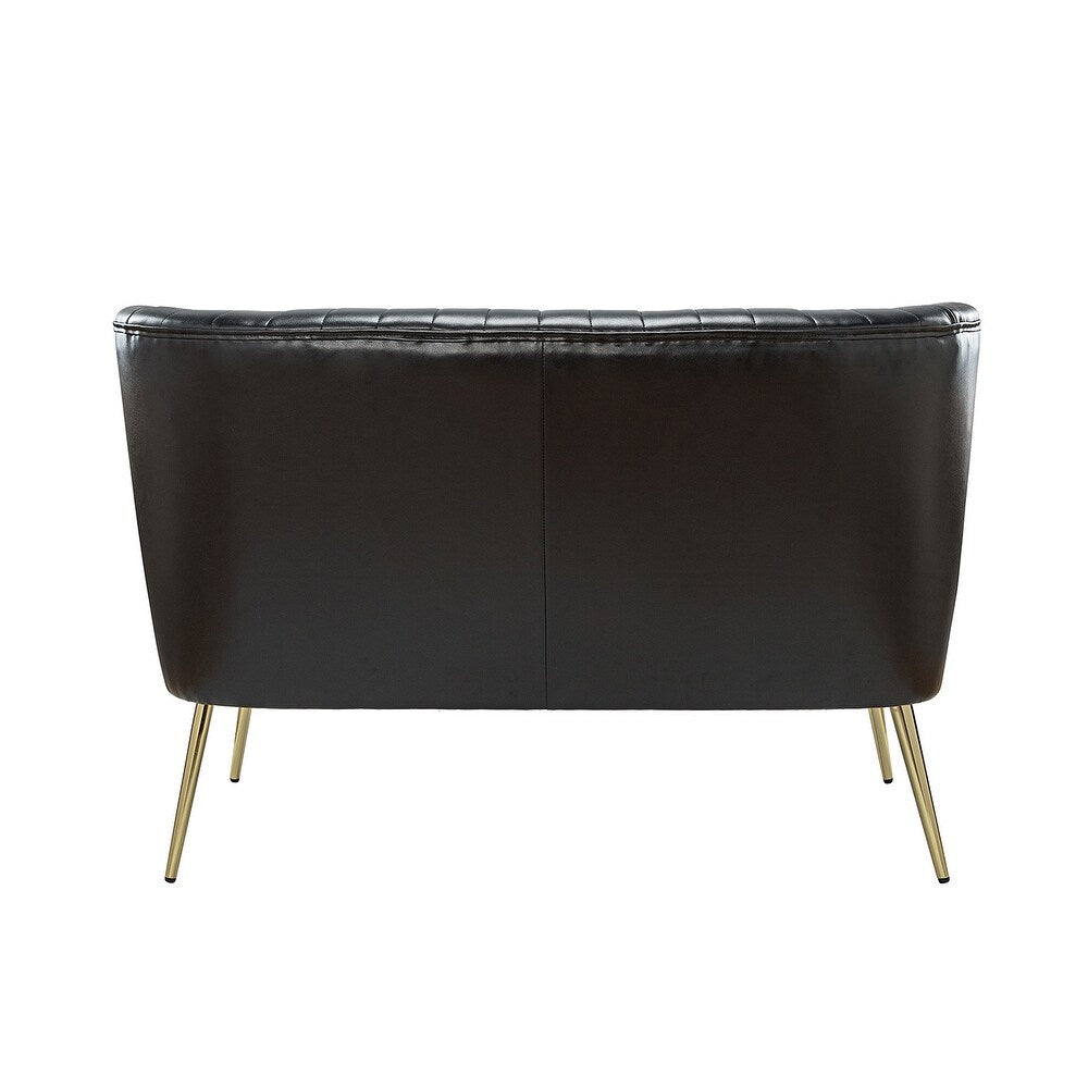 Delicia 47"in.Loveseat with Metal Legs