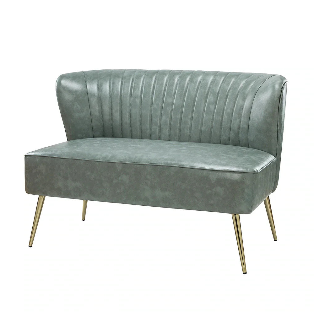 Delicia 47"in.Loveseat with Metal Legs