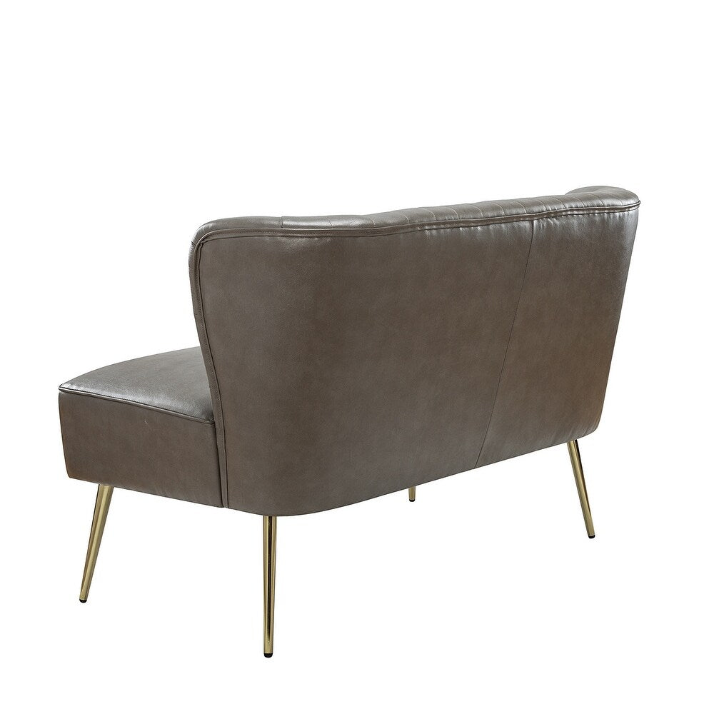 Delicia 47"in.Loveseat with Metal Legs