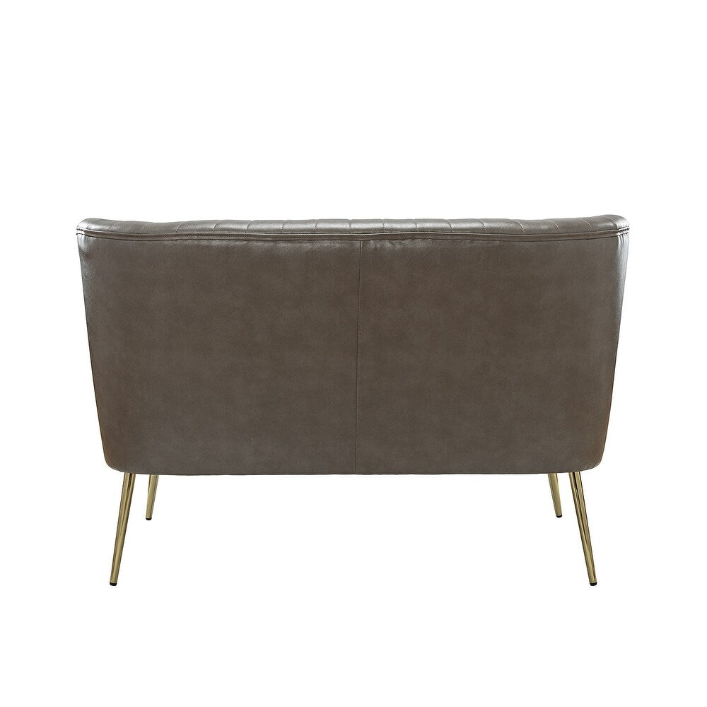 Delicia 47"in.Loveseat with Metal Legs