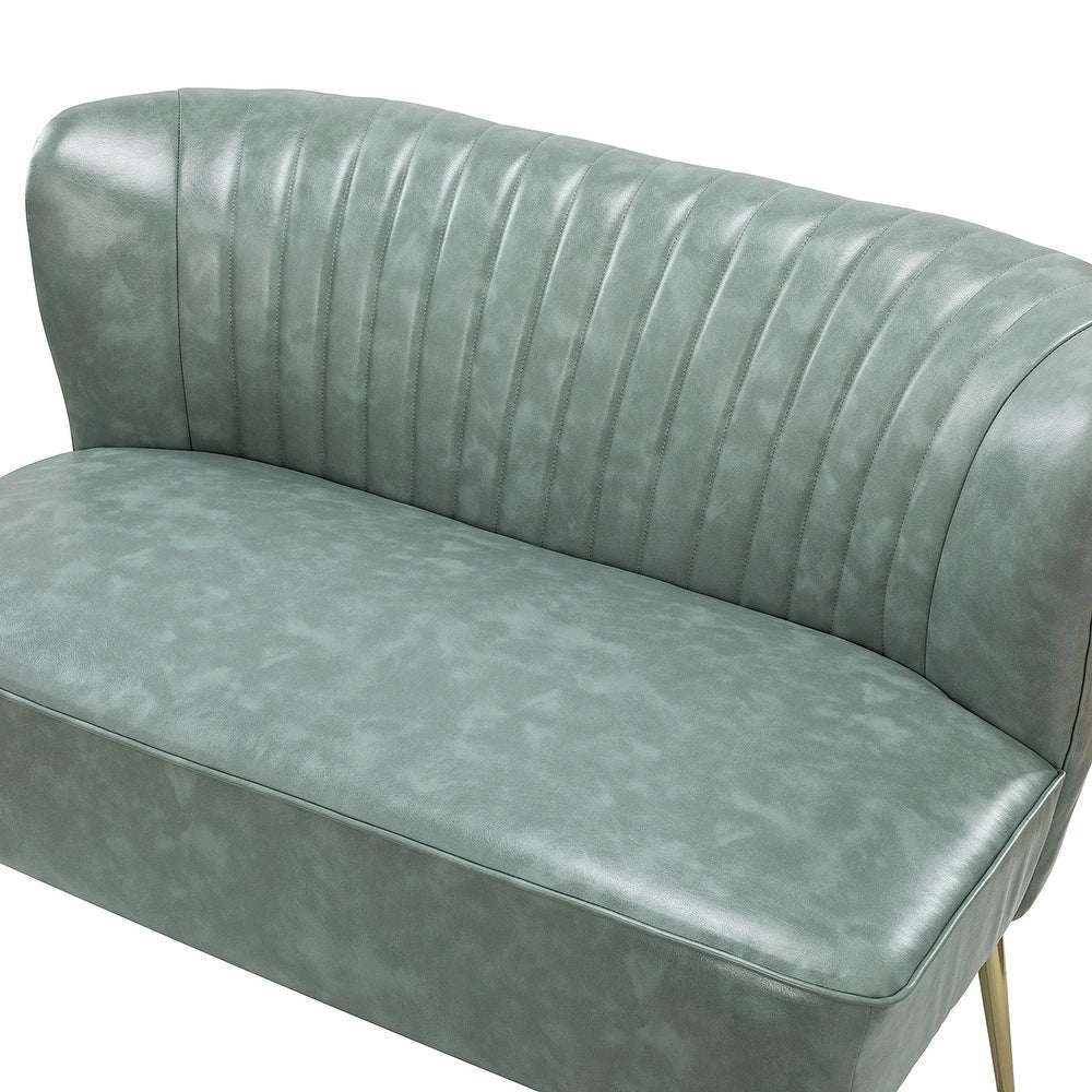Delicia 47"in.Loveseat with Metal Legs
