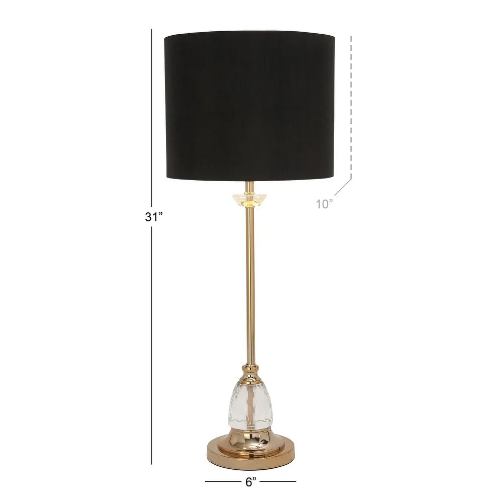Gold Crystal Glam Table Lamp 24 x 14 x 14